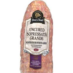 Boar's Head Uncured Sopressata Grande, Custom Sliced