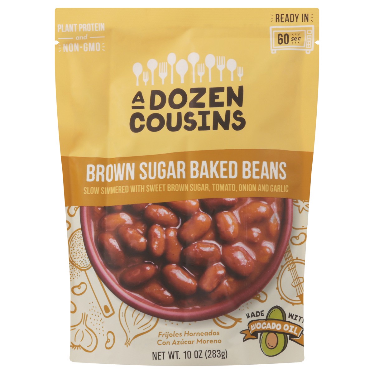 slide 1 of 4, A Dozen Cousins Brown Sugar Baked Beans 10 oz, 10 oz