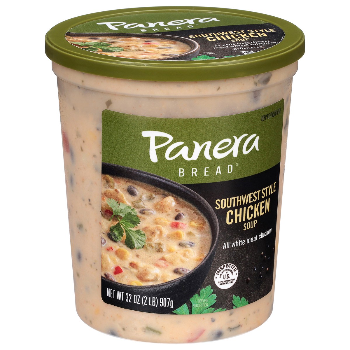 slide 4 of 4, Panera Bread Southwest Style Chicken Soup, 32 OZ Soup Cup, 32 oz