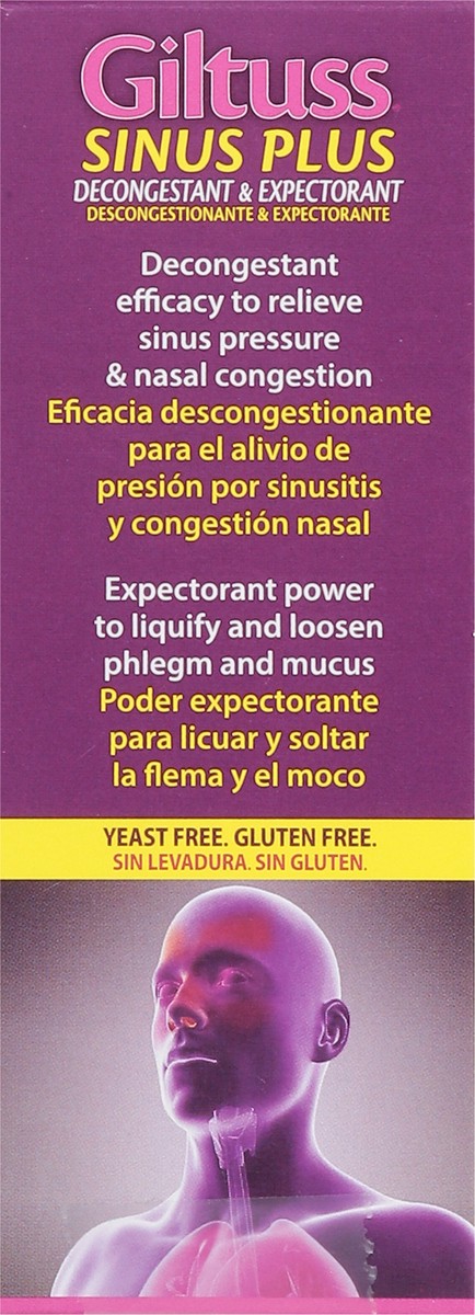 slide 12 of 14, Giltuss Sinus Plus Decongestant & Expectorant 20 Tablets, 1 ct