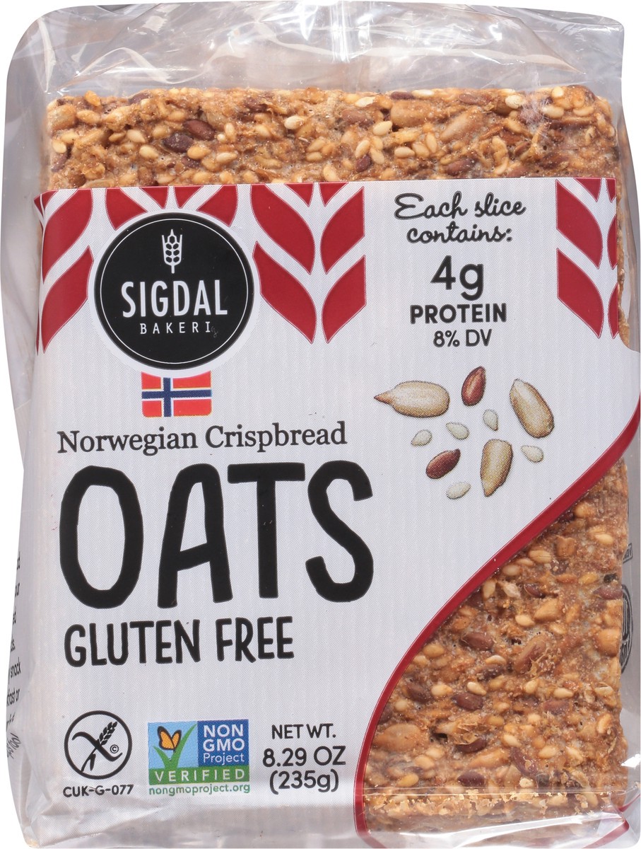 slide 6 of 9, Sigdal Bakeri Gluten Free Oats Norwegian Crispbread 8.29 oz, 8.29 oz