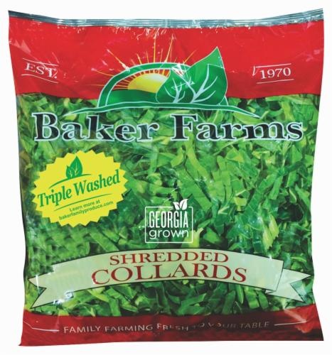 slide 1 of 1, Baker Farms Shredded Collards - 32 oz, 32 oz