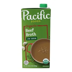 Pacific Foods Low Sodium Organic Beef Broth, 32 oz