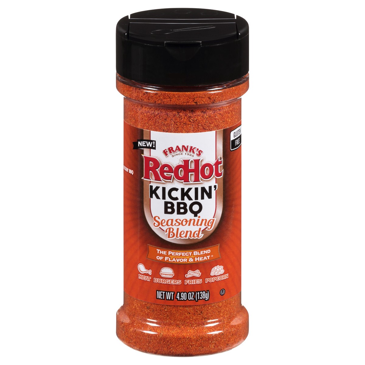 slide 11 of 11, Frank's RedHot Kickin BBQ Seasoning Blend, 4.9 oz, 4.9 oz