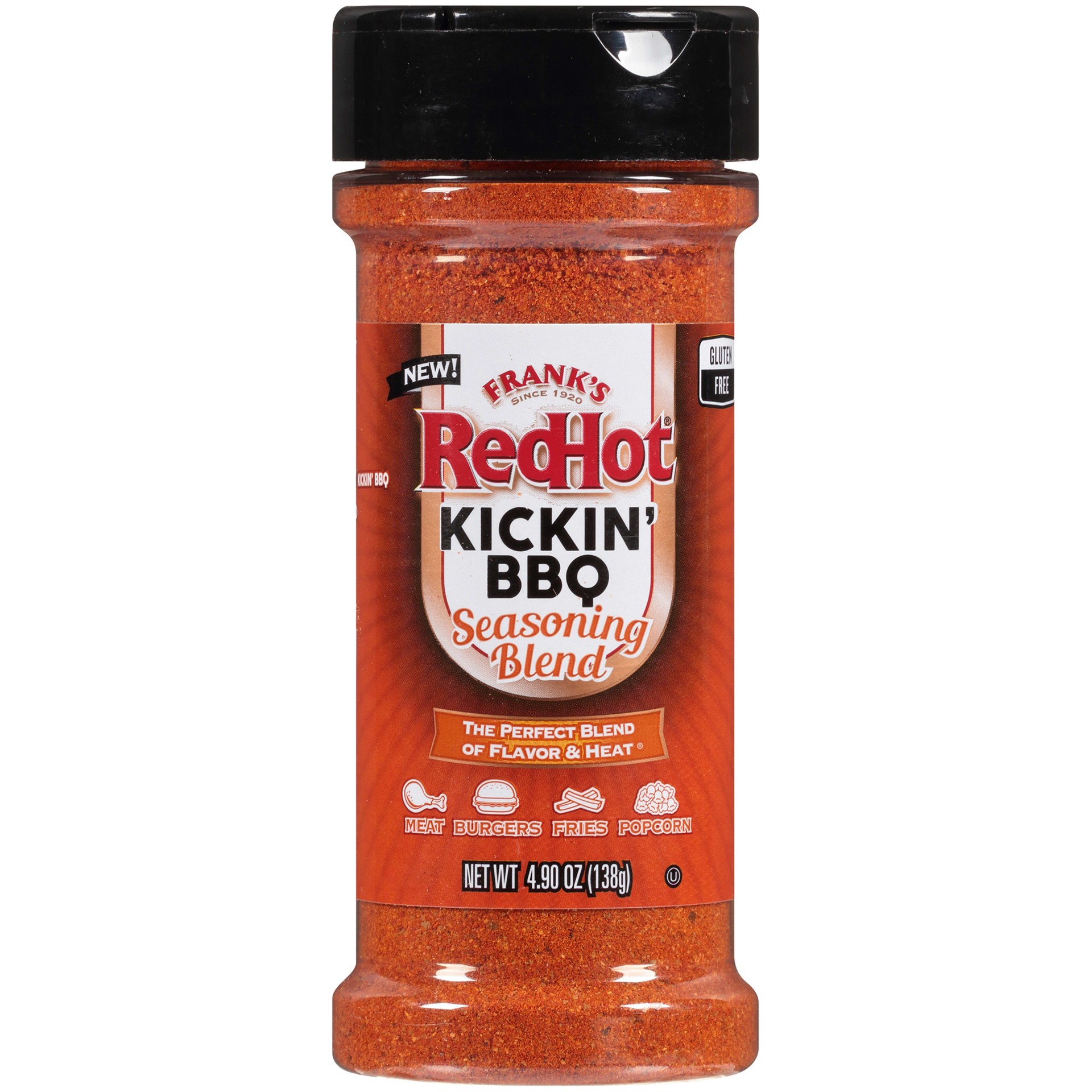 slide 1 of 11, Frank's RedHot Kickin BBQ Seasoning Blend, 4.9 oz, 4.9 oz