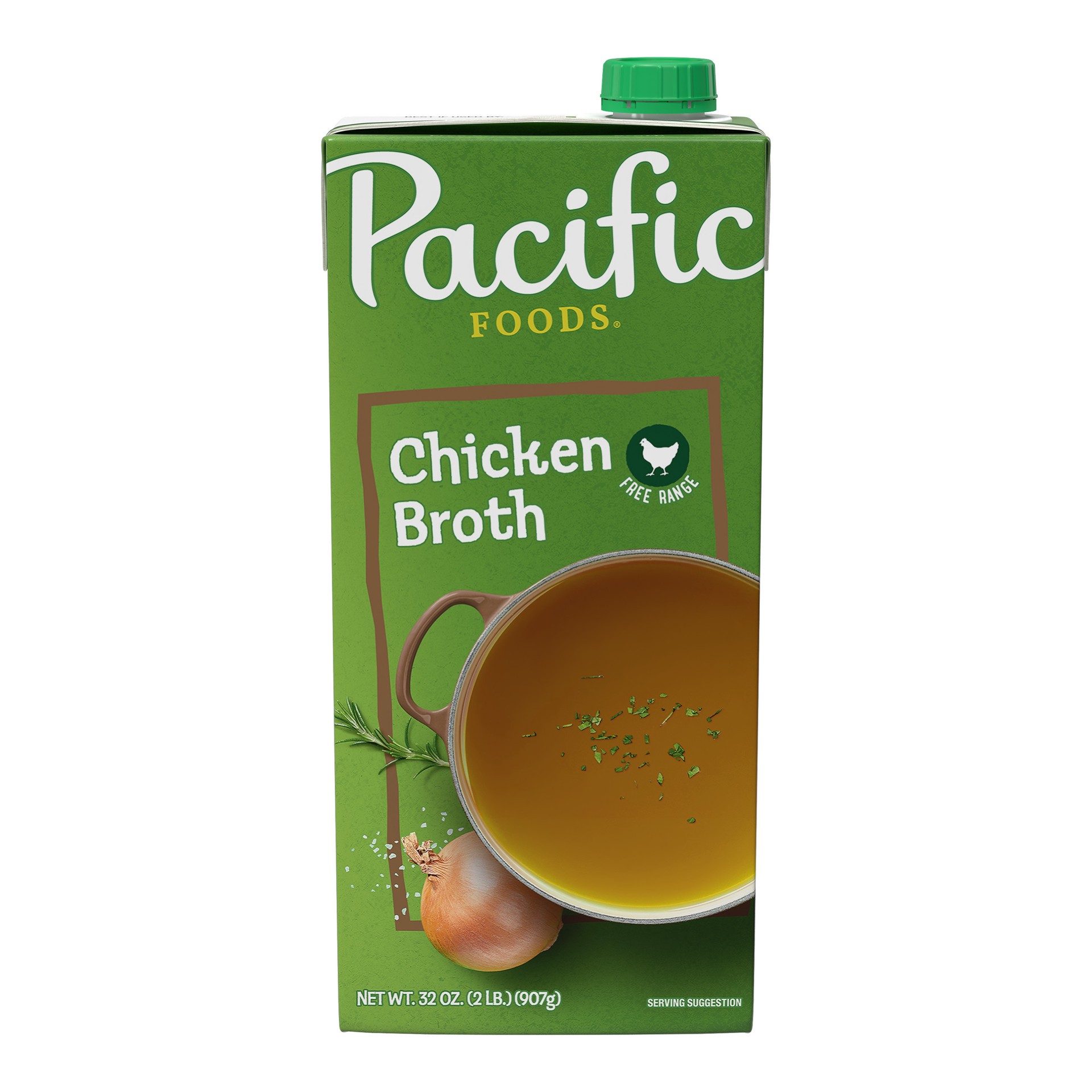 slide 1 of 2, Pacific Foods Free Range Chicken Broth, 32 oz Carton, 32 oz