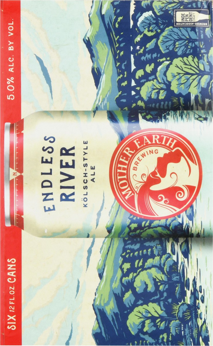 slide 6 of 12, Mother Earth Brewing Kolsch-Style Ale Endless River Beer 6 - 12 fl oz, 6 ct; 12 oz