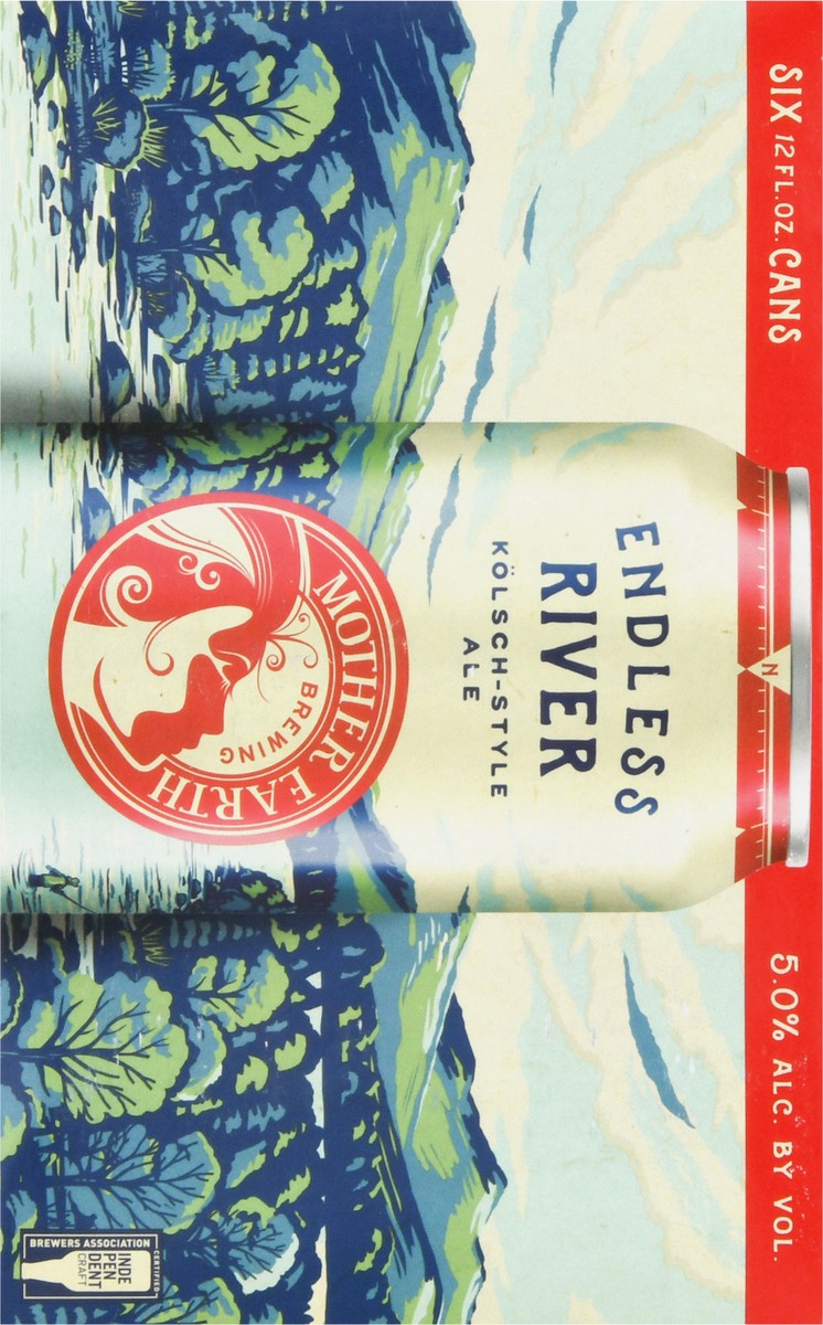 slide 12 of 12, Mother Earth Brewing Kolsch-Style Ale Endless River Beer 6 - 12 fl oz, 6 ct; 12 oz