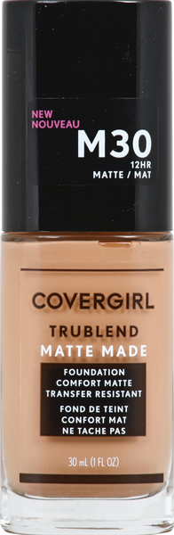 slide 1 of 1, Covergirl Trublend Matte Made Foundation, 30 ml