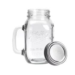 Mason Craft & More Mason Jar With Metal Lid - Clear