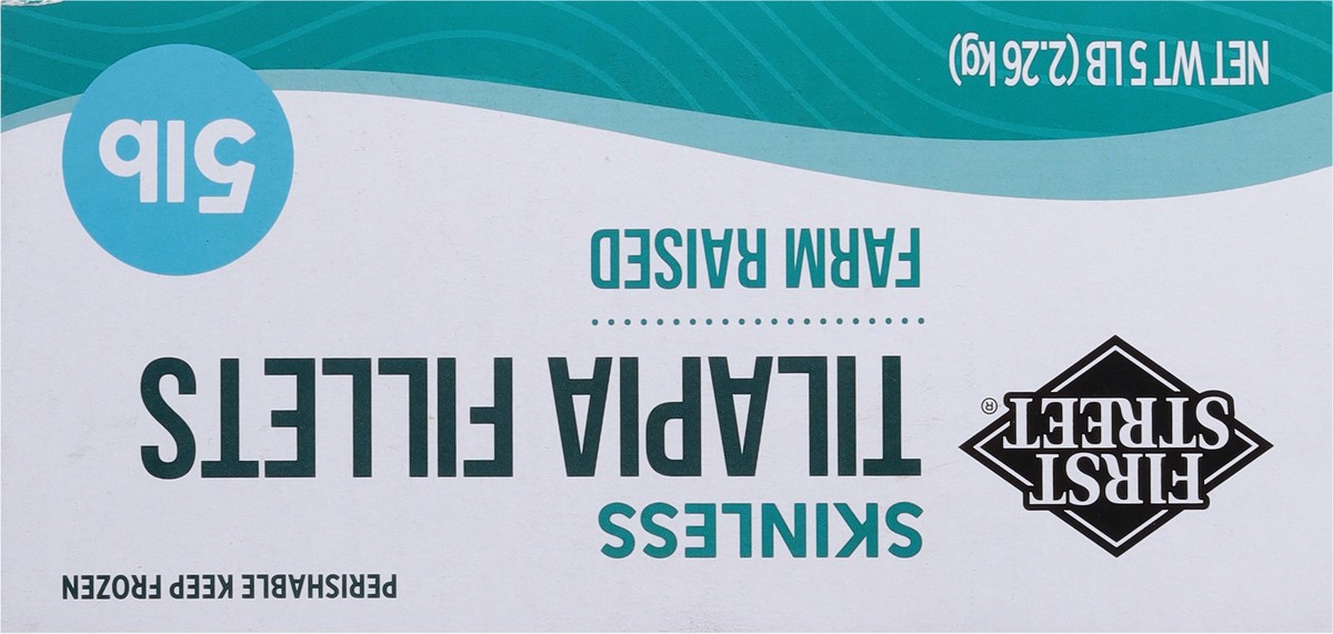 slide 3 of 14, First Street Tilapia Fillet Box, 5 lb
