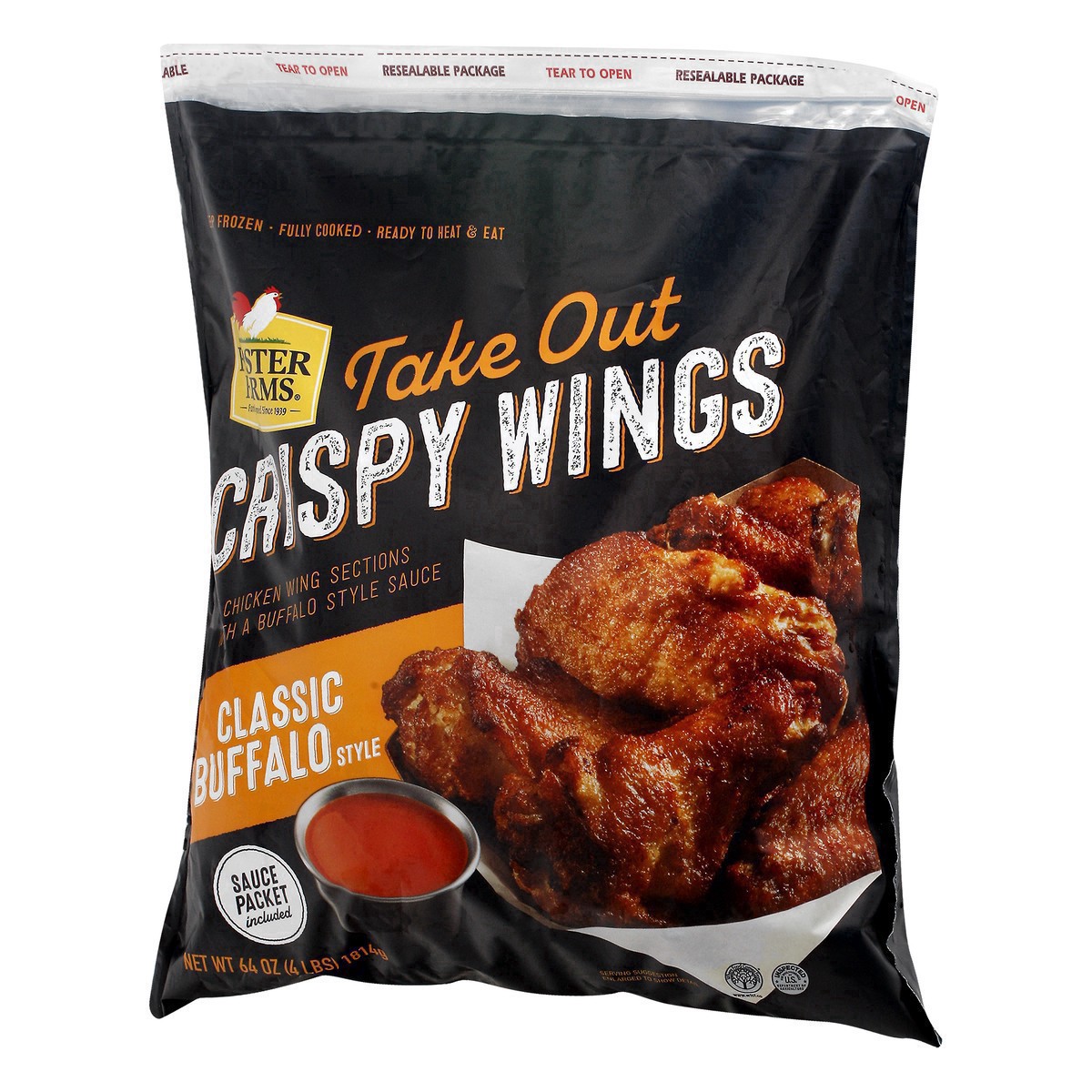 slide 13 of 20, Foster Farms Classic Buffalo Take Out Crispy Wings - 64 oz, 64 oz