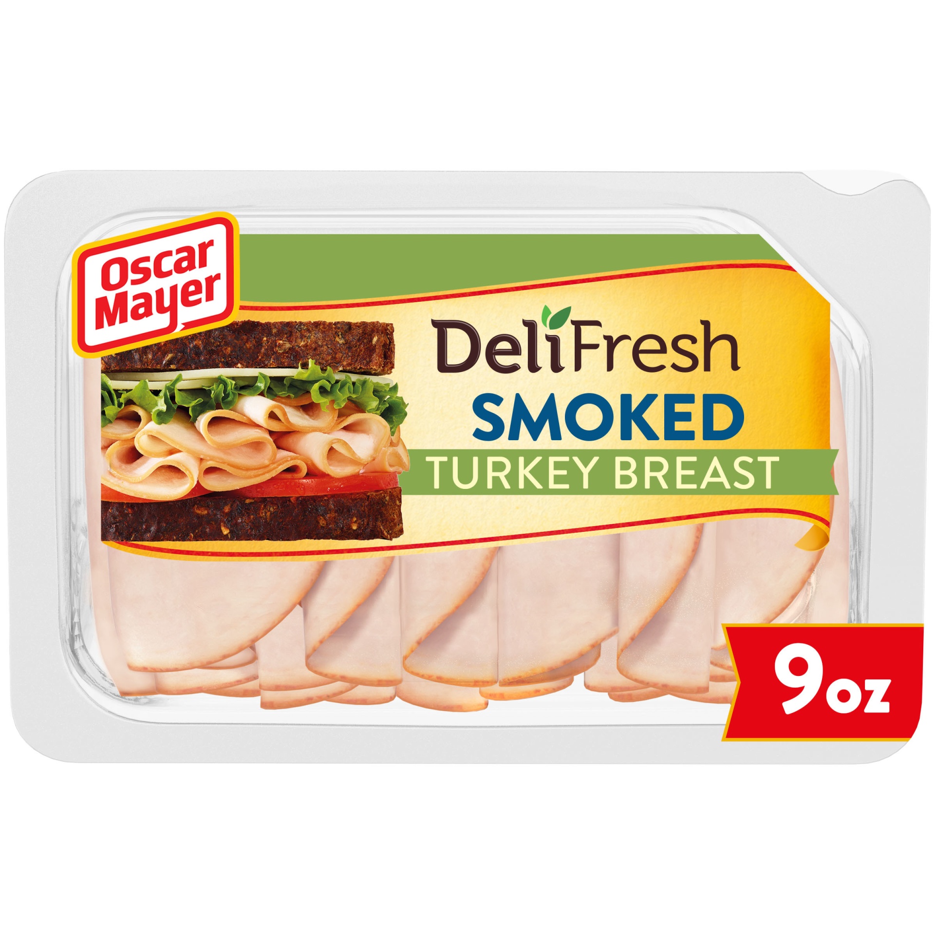 slide 1 of 13, Oscar Mayer Deli Fresh Smoked Turkey Breast Sliced Lunch Meat Tray, 9 oz