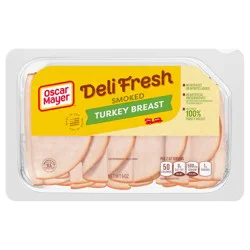 Oscar Mayer Deli Fresh Smoked Sliced Turkey Breast Deli Lunch Meat, 9 oz Package