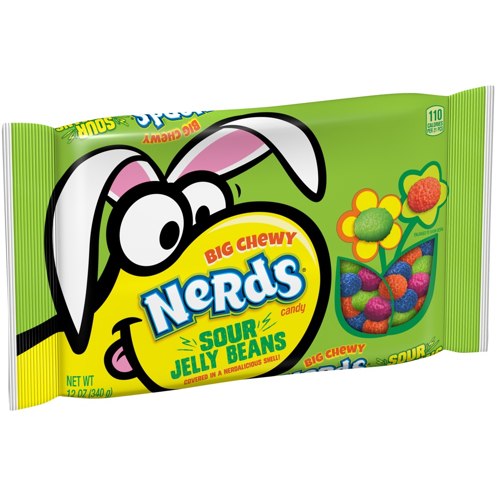 slide 2 of 8, Nerds Big Chewy Sour Jelly Beans, 12 oz