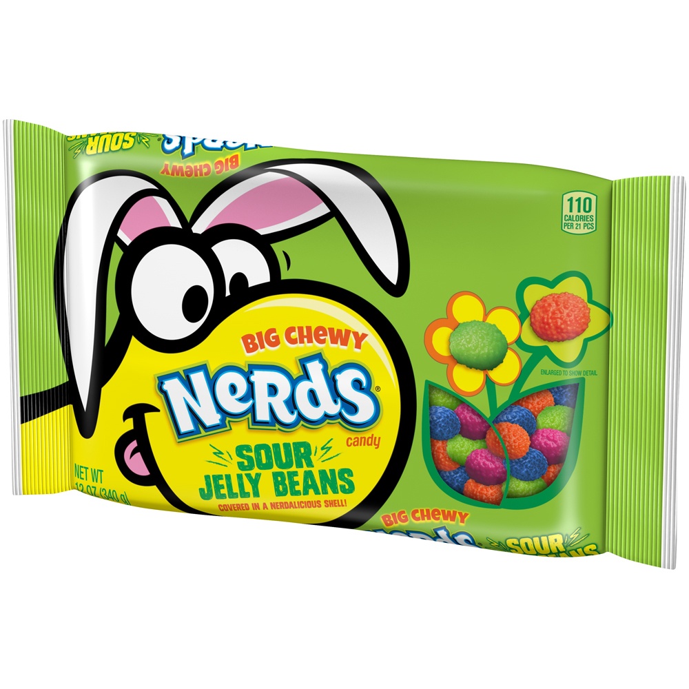 slide 3 of 8, Nerds Big Chewy Sour Jelly Beans, 12 oz