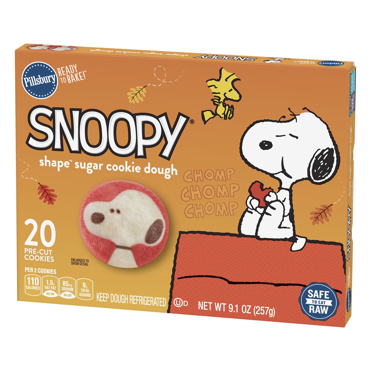 slide 5 of 12, Pillsbury Ready to Bake! Snoopy Shape Sugar Cookie Dough 20 ea, 20 ct