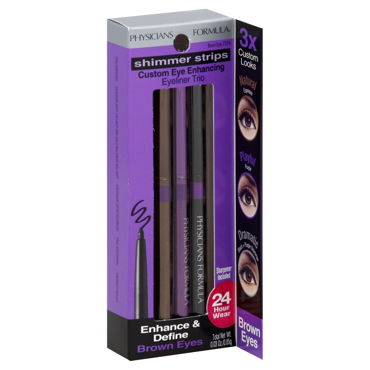 slide 1 of 1, Physicians Formula Shimmer Strips Eyeliner Trio For Brown Eyes, 1 ct