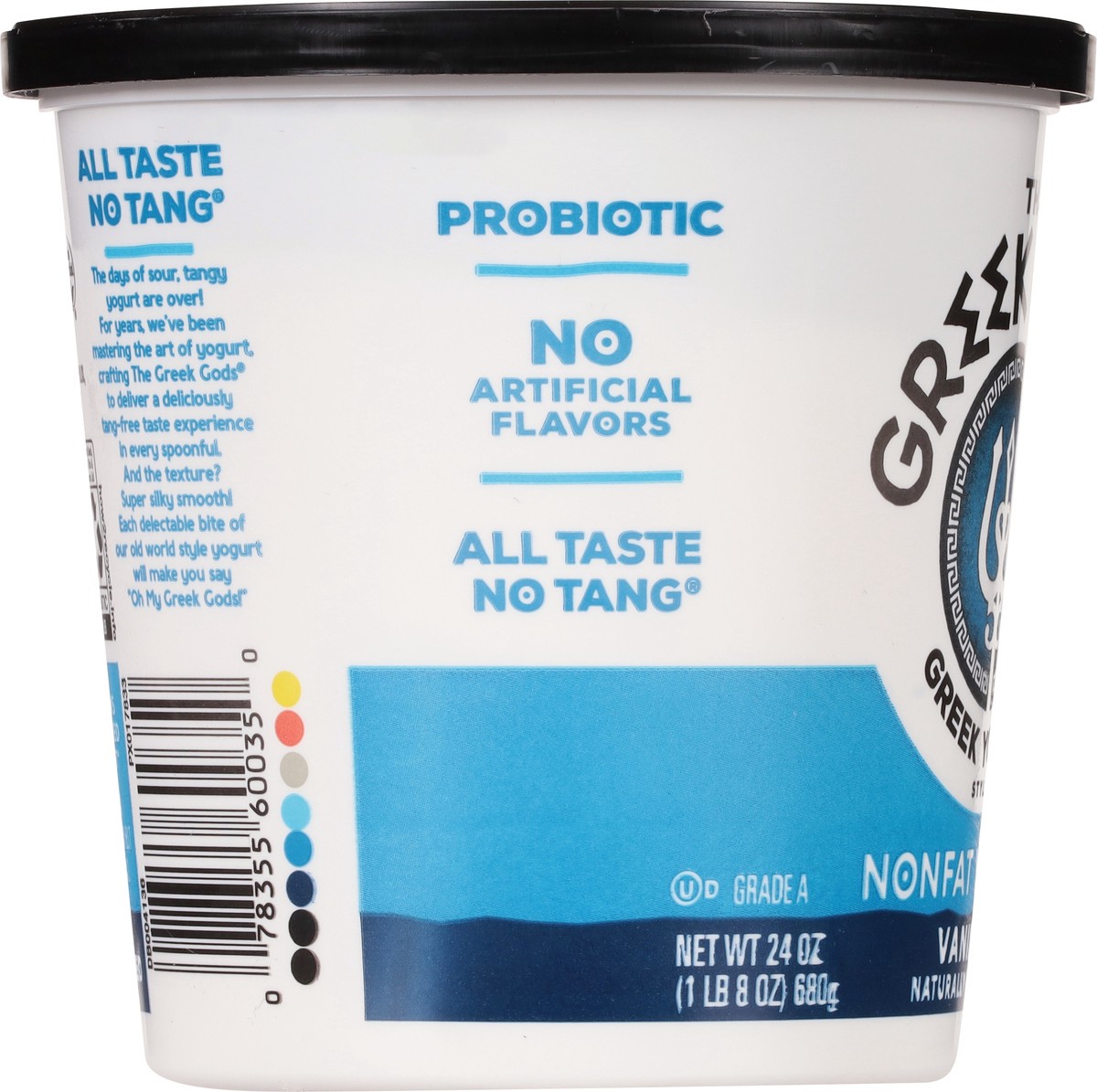 slide 13 of 13, Greek Gods Vanilla Greek Yogurt Non-Fat, 24 oz