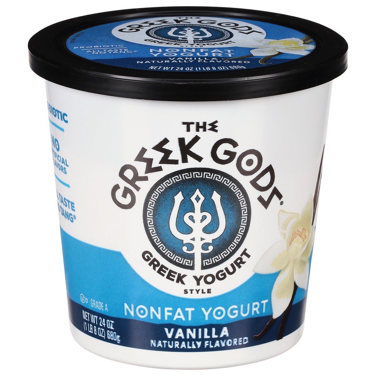 slide 10 of 13, Greek Gods Vanilla Greek Yogurt Non-Fat, 24 oz