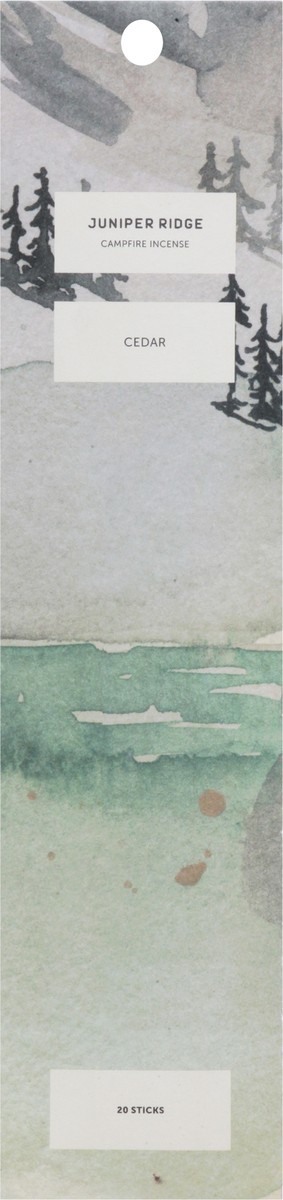 slide 7 of 9, Juniper Ridge Cedar Campfire Incense 20 ea, 20 ct