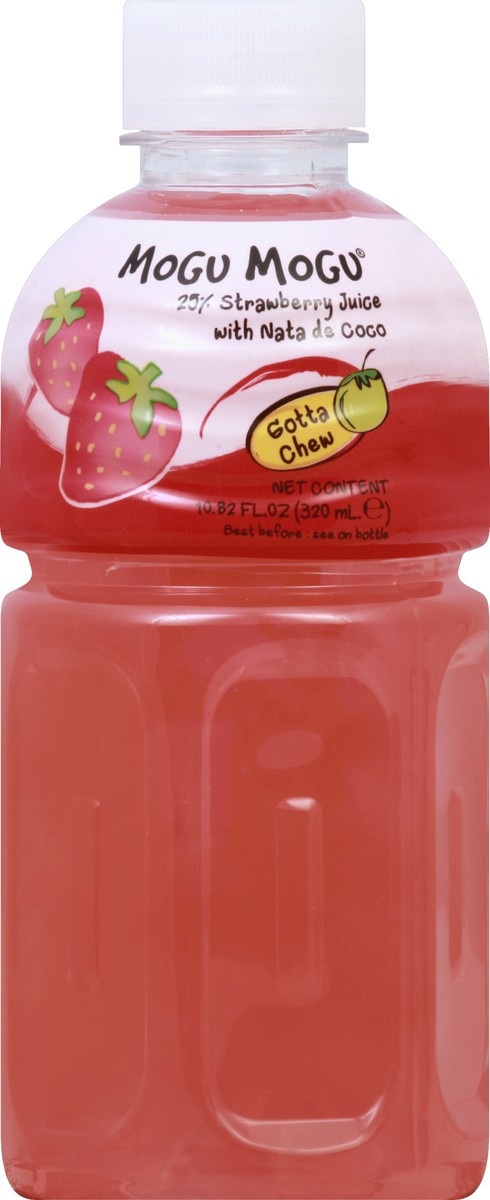 slide 5 of 6, Mogu Mogu Strawberry Flavored Drink with Nata de Coco 10.82 fl oz, 10.82 fl oz