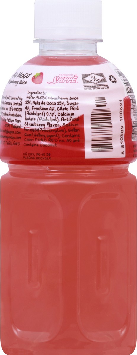 slide 2 of 6, Mogu Mogu Strawberry Flavored Drink with Nata de Coco 10.82 fl oz, 10.82 fl oz