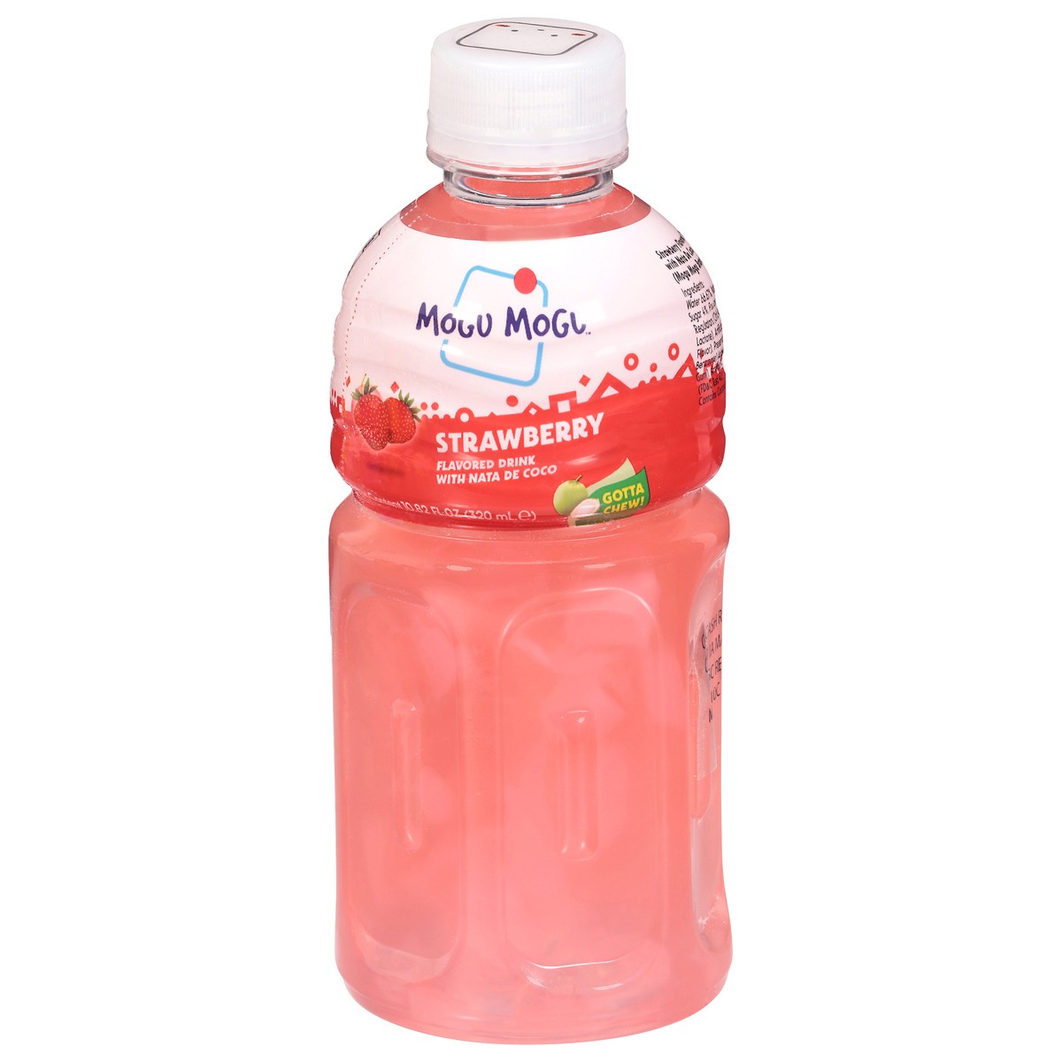 slide 1 of 6, Mogu Mogu Strawberry Flavored Drink with Nata de Coco 10.82 fl oz, 10.82 fl oz