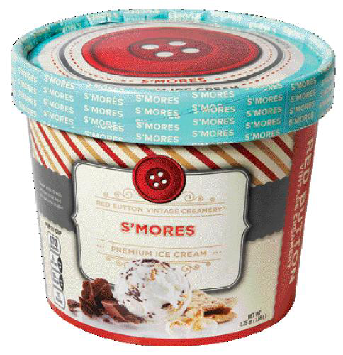 slide 1 of 1, Red Button Creamery S'Mores Ice Cream, 56 oz