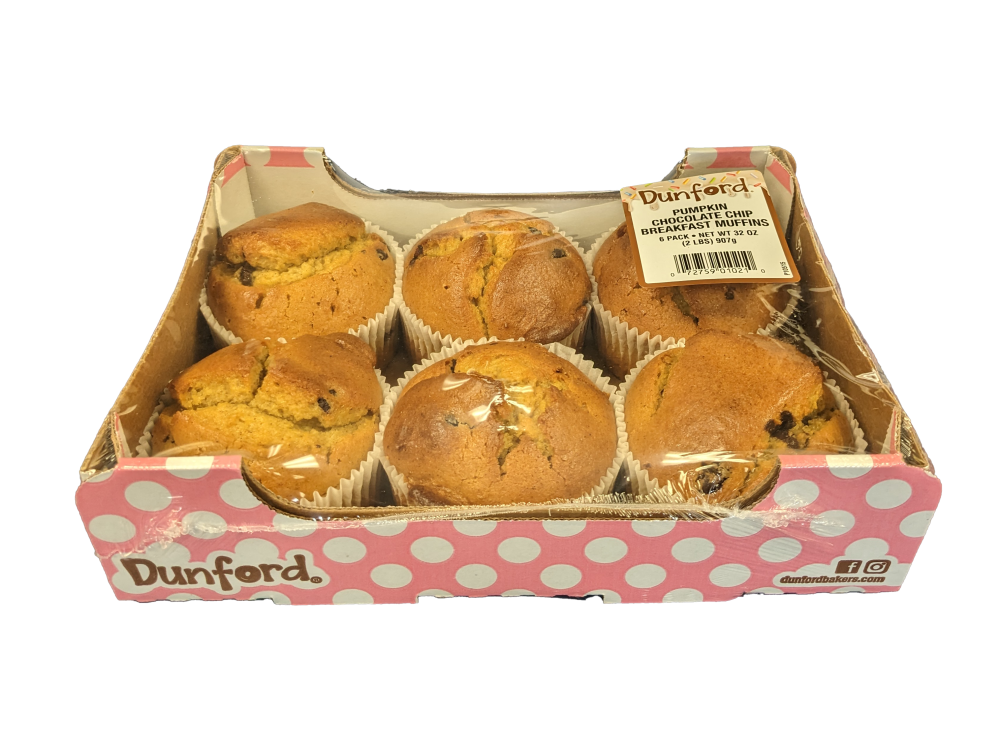 slide 2 of 3, Dunford Pumpkin Chocolate Chip Breakfast Muffins, 32 oz