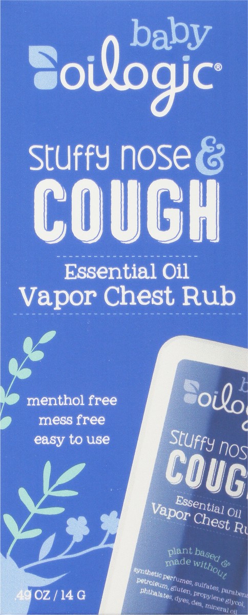 slide 5 of 9, Oilogic Baby Vapor Chest Rub Essential Oil Stuffy Nose & Cough 0.49 oz, 0.49 oz