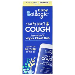 Oilogic Baby Vapor Chest Rub Essential Oil Stuffy Nose & Cough 0.49 oz