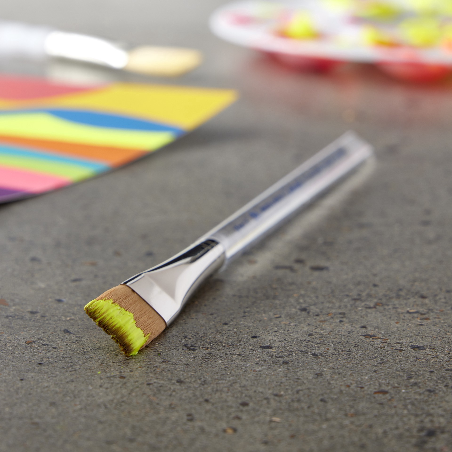 slide 2 of 2, Winsor & Newton Cotman Short Handle One Stroke Brush, 1/2 in