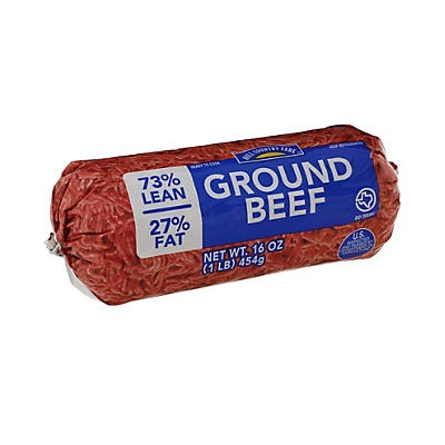 slide 1 of 1, Hill Country Fare 73% Lean Ground Beef, 16 oz