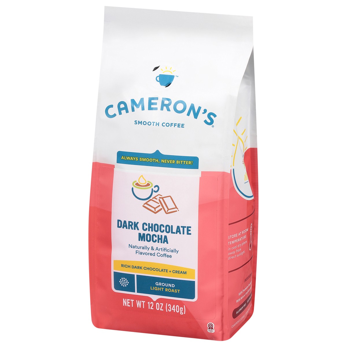 slide 3 of 9, Cameron's Light Roast Ground Dark Chocolate Mocha Coffee 12 oz, 12 oz