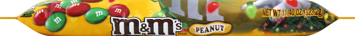 slide 4 of 6, M&M'S Holiday Peanut Chocolate Candy Bag, 11.4 oz, 11 oz