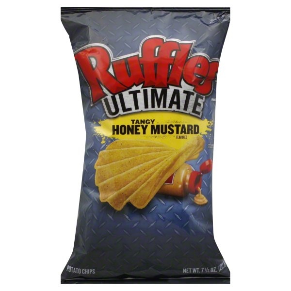 slide 1 of 6, Ruffles Potato Chips, Tangy Honey Mustard Flavored, 7.5 oz