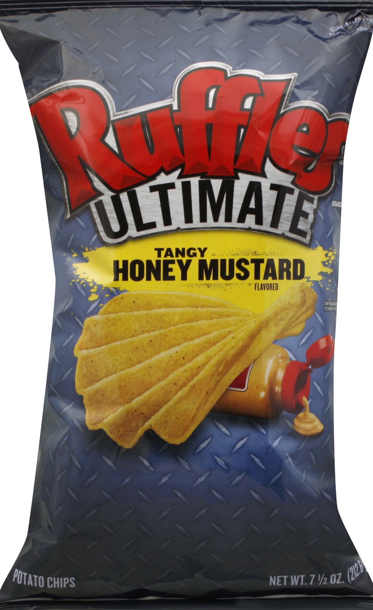 slide 5 of 6, Ruffles Potato Chips, Tangy Honey Mustard Flavored, 7.5 oz