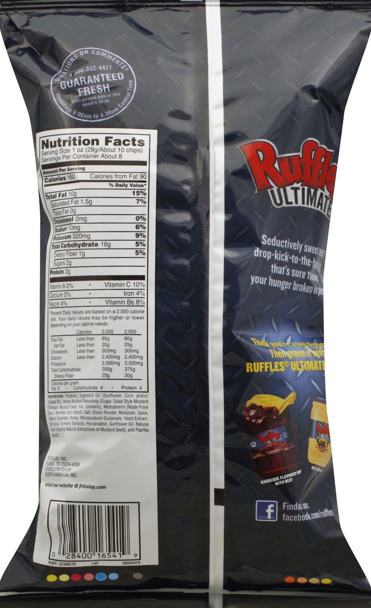 slide 6 of 6, Ruffles Potato Chips, Tangy Honey Mustard Flavored, 7.5 oz