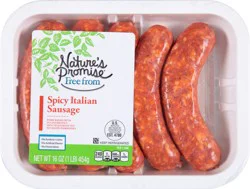 Nature''s Promise Free From Spicy Italian Sausage 16 oz