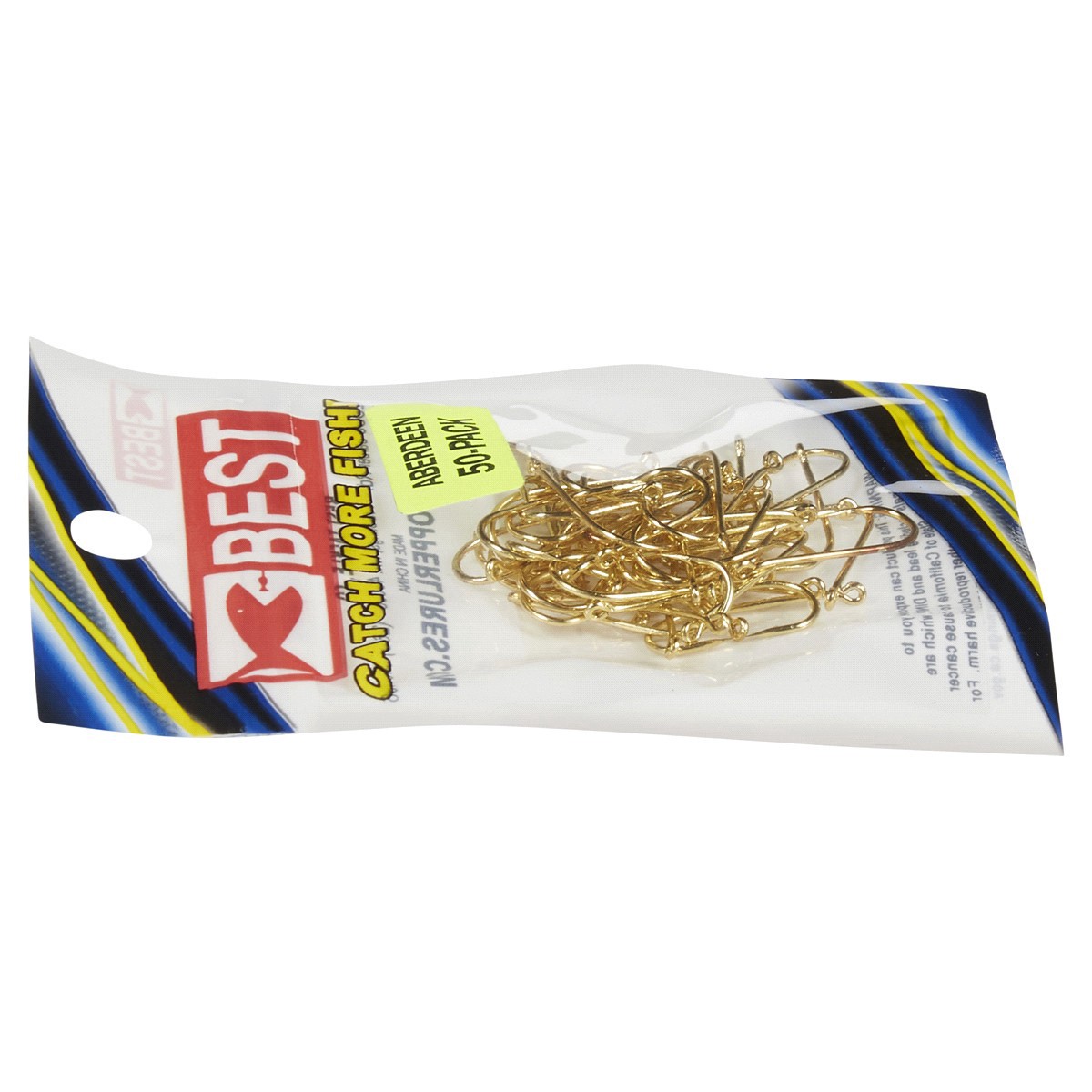 slide 7 of 29, Best Gold Aberdeen Size 6 Hook Pack, 50 ct
