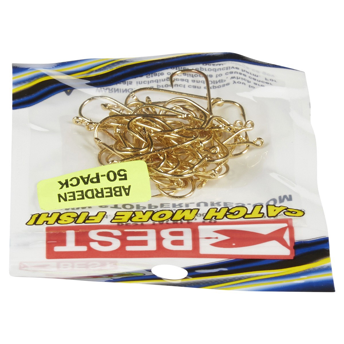 slide 20 of 29, Best Gold Aberdeen Size 6 Hook Pack, 50 ct