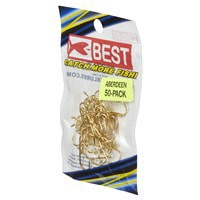 slide 18 of 29, Best Gold Aberdeen Size 6 Hook Pack, 50 ct
