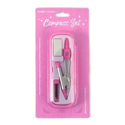 Flomo Metal Compass Set - Pink, 1 ct
