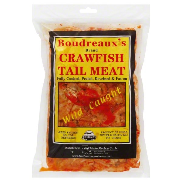 slide 1 of 1, Boudreaux's Brand Crawfish Tail Meat, 12 oz