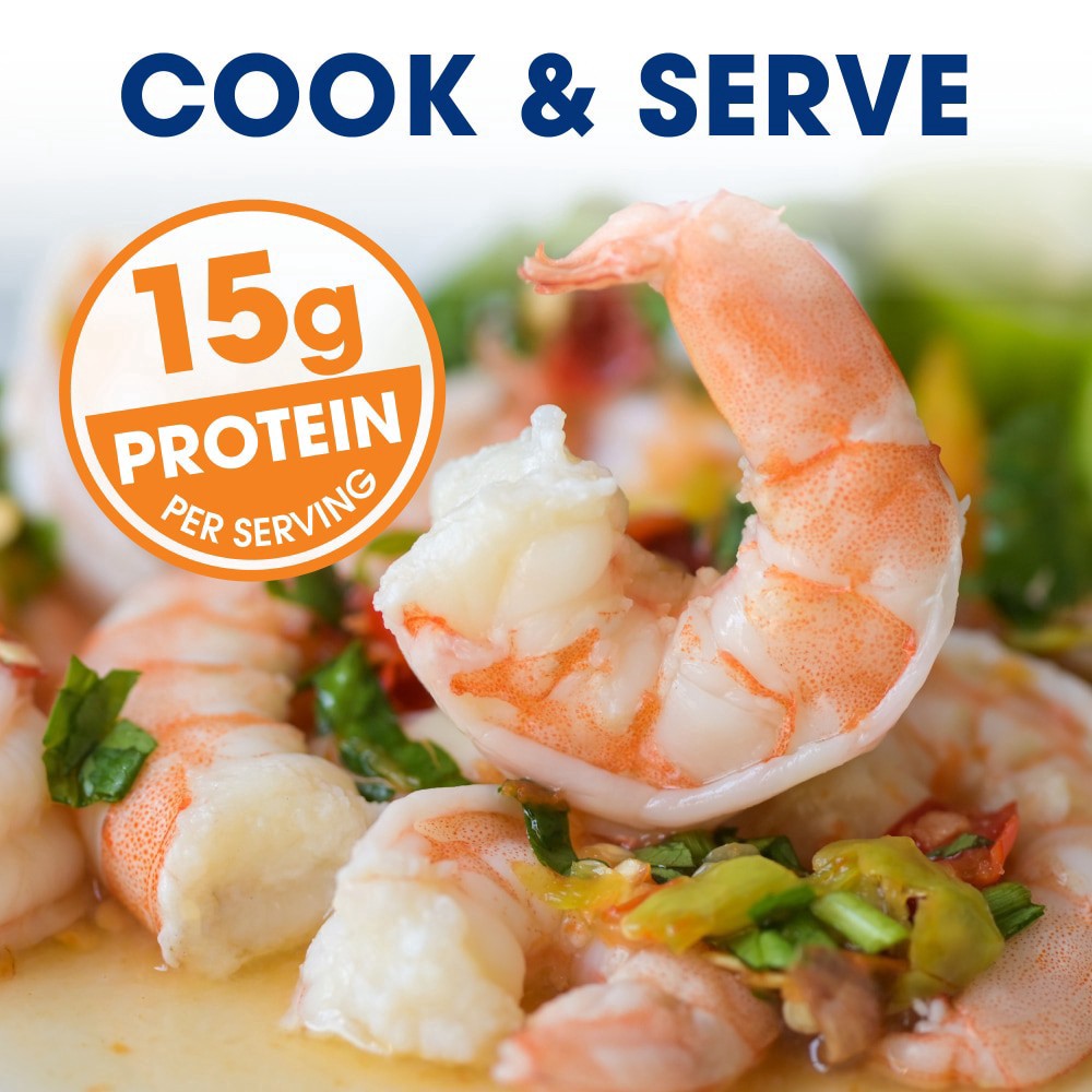 slide 5 of 5, Kroger® Wild Caught Medium Raw Gulf Shrimp Peeled & Deveined Tail Off, 12 oz