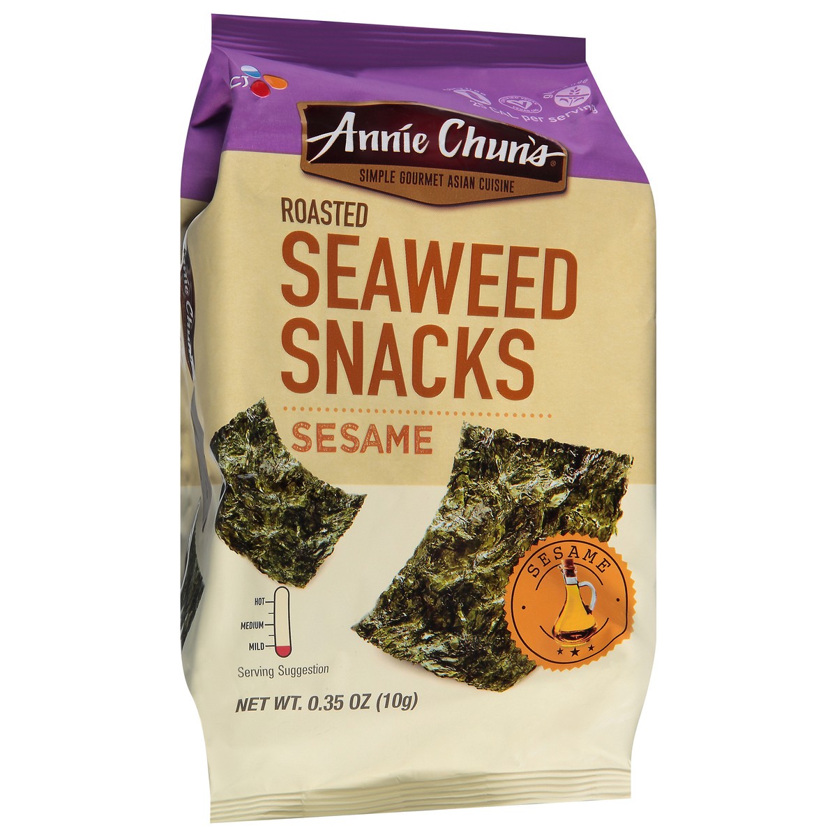 slide 12 of 14, Annie Chun's Organic Sesame Seaweed Snack, 0.35 oz