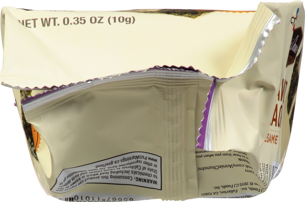 slide 9 of 14, Annie Chun's Organic Sesame Seaweed Snack, 0.35 oz