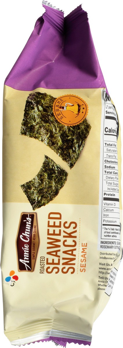 slide 8 of 14, Annie Chun's Organic Sesame Seaweed Snack, 0.35 oz