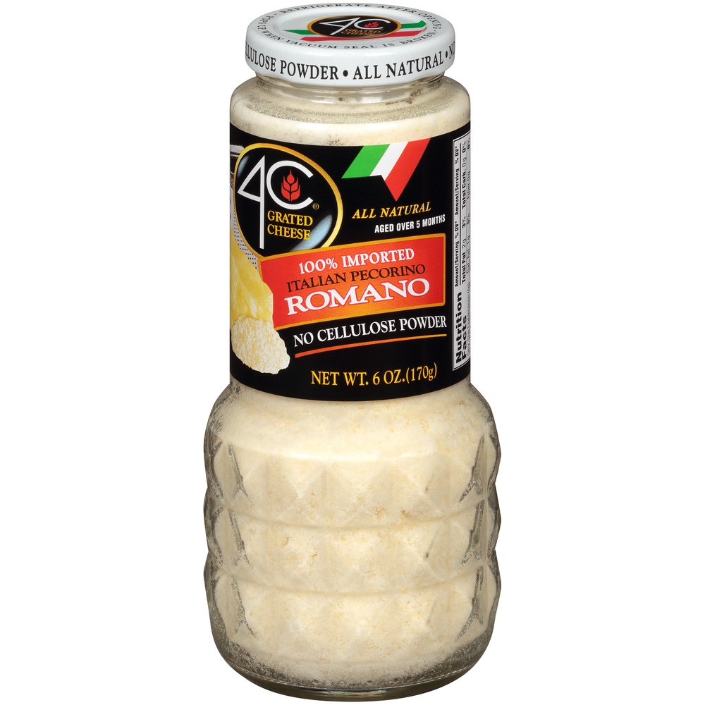 slide 3 of 8, 4C Cheese-Romano Cheese-Regular Jar, 6 oz
